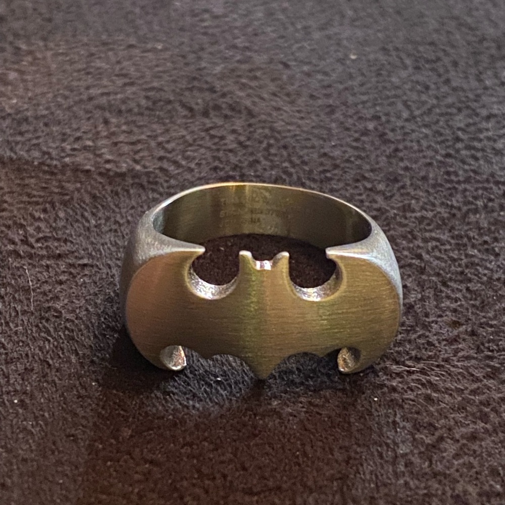 Batman Brushed Stainless Steel - DC Comics Ring